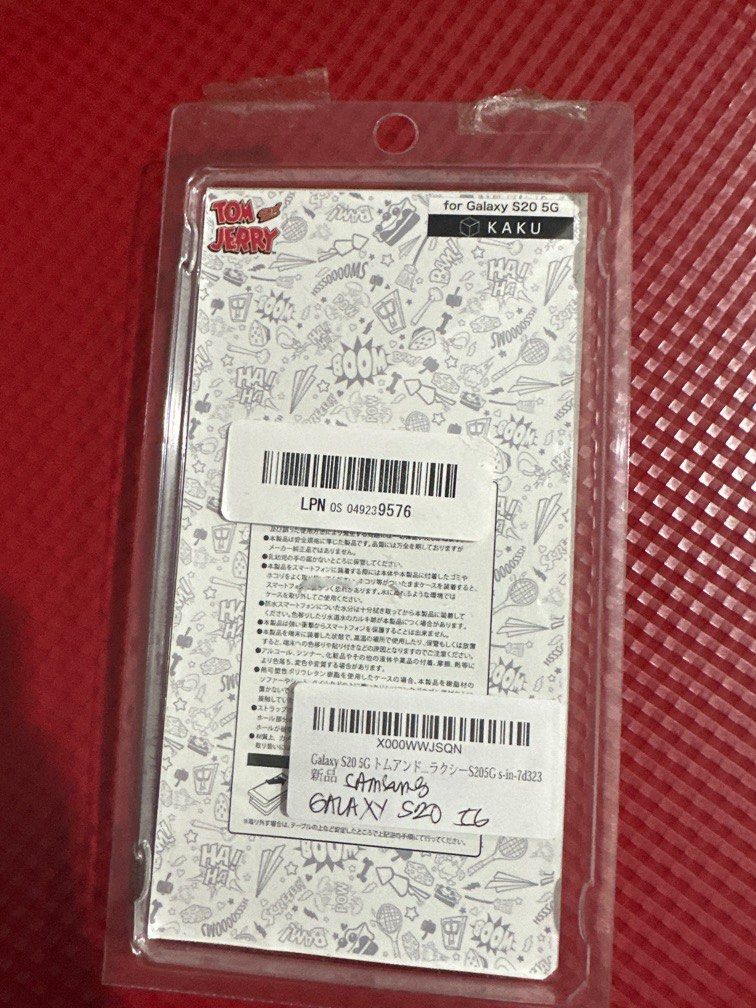 Galaxy S20 5G Tom and Jerry Case (Category: Cases & Sleeves) located in Manila. Submitted by eicho (Listing ID 1264901053, Image 2). Description: .