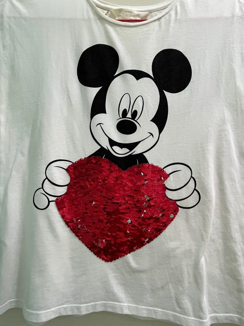 Mickey mouse sequin t shirt store