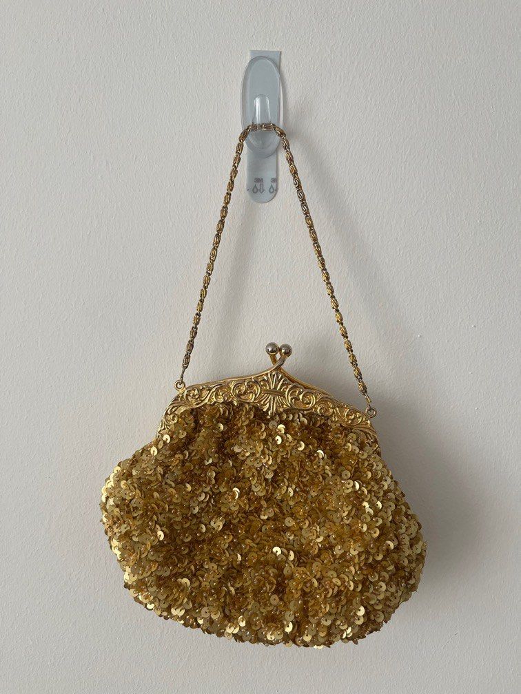Gold Small Clutch Bag