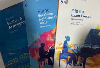 Grade 5 and 6 Piano abrsm scales sight reading 2013 2014 exam