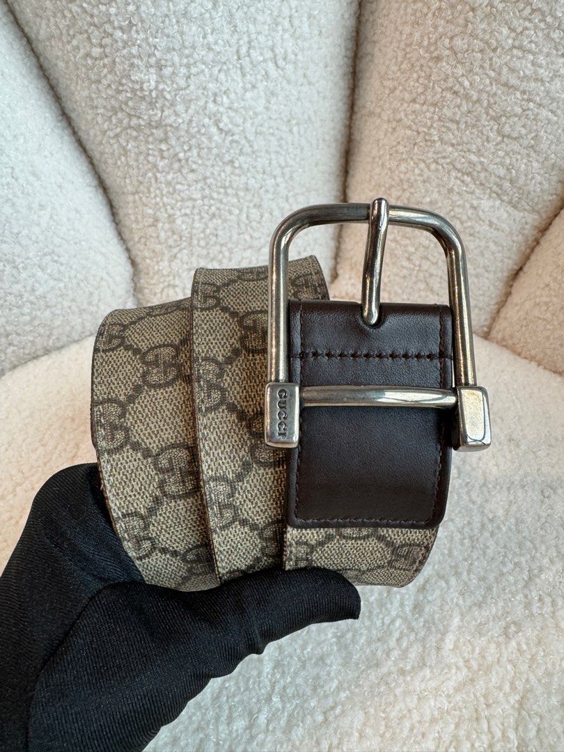 Canvas gucci outlet belt men