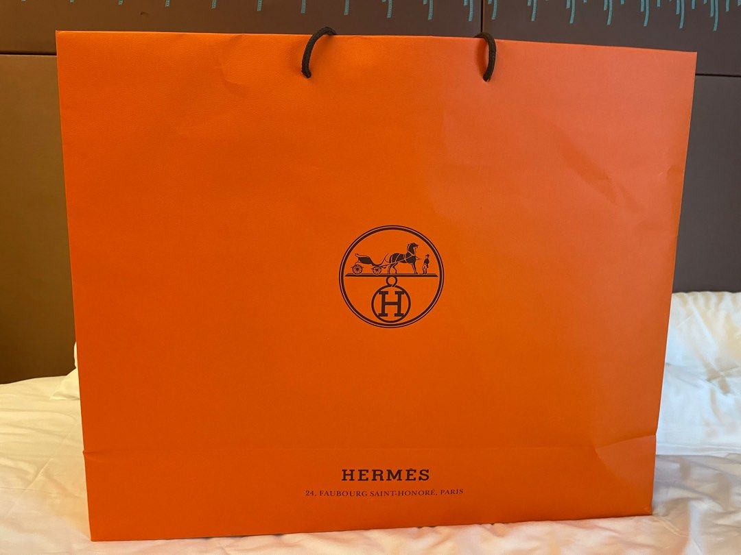 Hermes 紙袋正品二件, 名牌, 手袋及銀包- Carousell