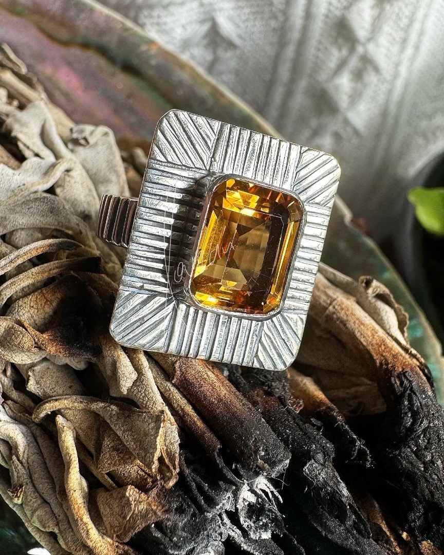 Brazilian citrine new arrivals ring