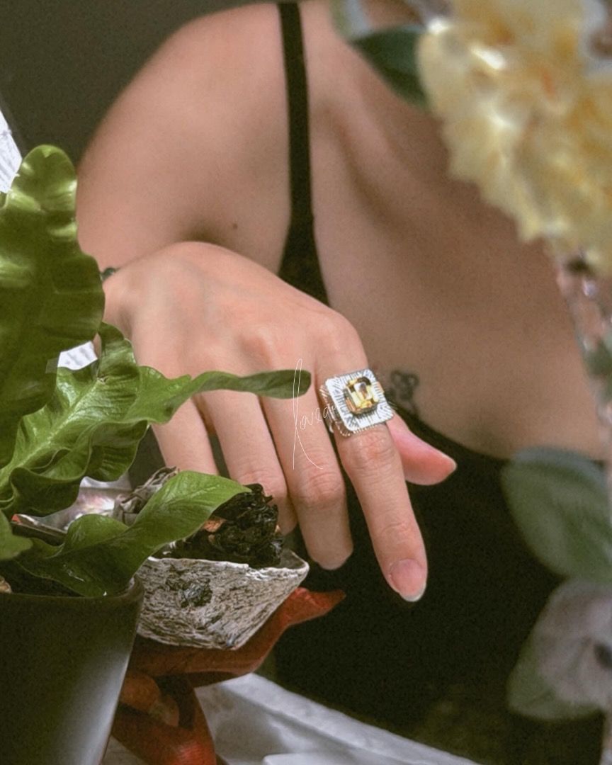 Brazilian outlet citrine ring