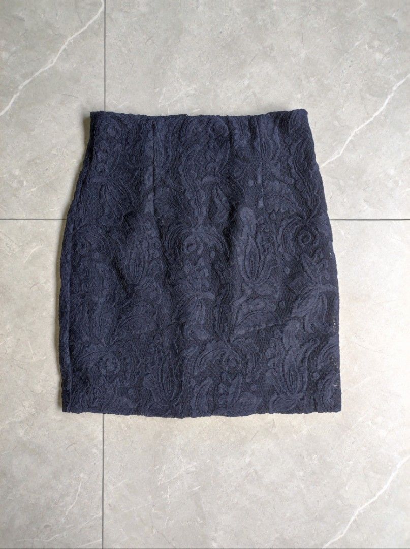 H&m black lace skirt new arrivals