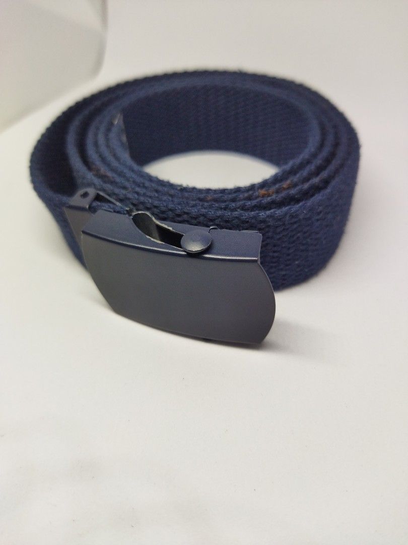 H M canvas box buckle belt Unisex Men s Fashion Watches Accessories Belts on Carousell