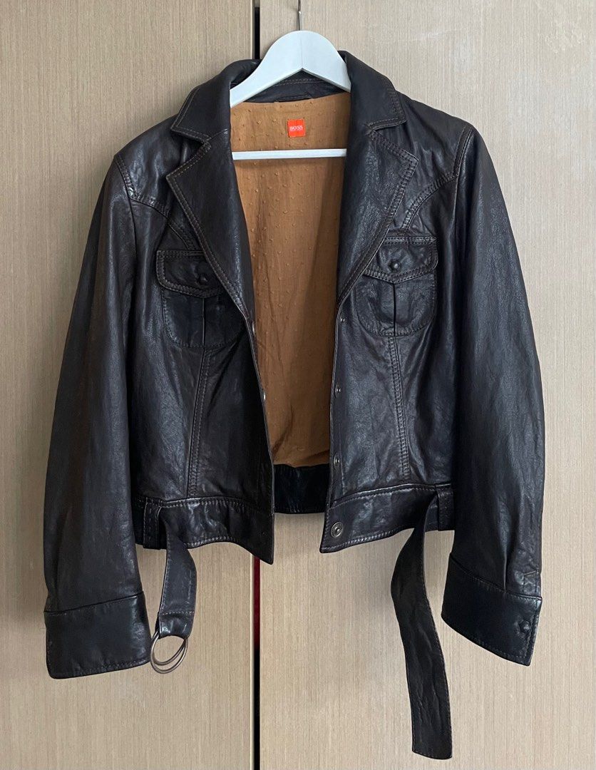 Hugo Boss Leather Jacket Ladies
