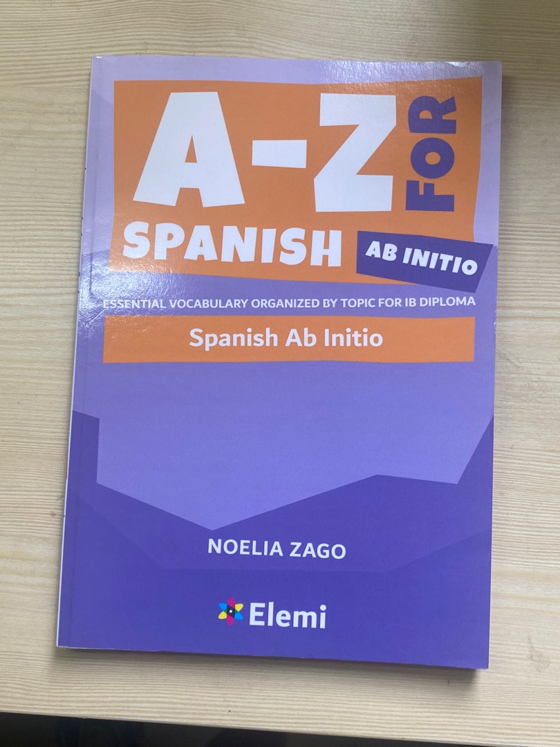 IB Spanish Ab Intio Vocabulary Book Hobbies Toys Books Magazines ib-spanish-ab-intio-vocabulary-book-hobbies-toys-books-magazines