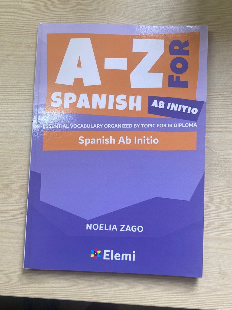 IB Spanish Ab Intio Vocabulary Book Hobbies Toys Books Magazines ib-spanish-ab-intio-vocabulary-book-hobbies-toys-books-magazines