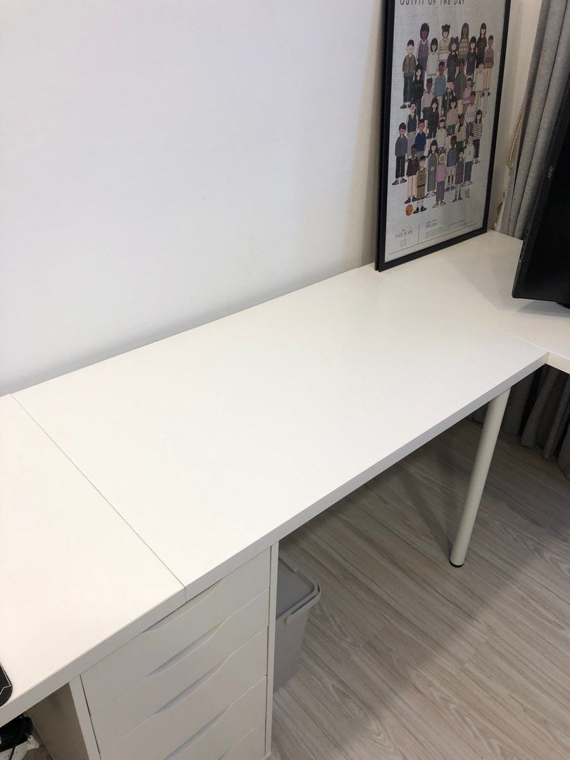 Ikea desk white ( please read the description), Furniture & Home Living