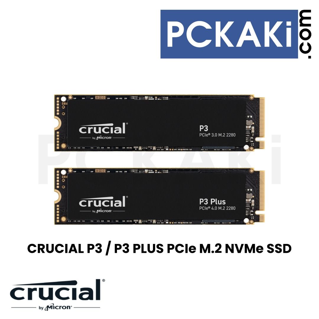 Crucial P3 Plus 1TB Internal SSD PCIe Gen 4 x4 NVMe CT1000P3PSSD8