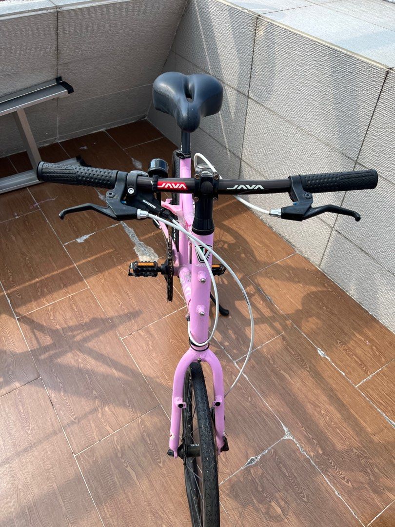 JAVA Mini 18” （分類：單車）位於 Hong Kong。 由 michellemama 提交（商品編號 1264810398，圖片 3）。簡介： 只踩過2次, sit 位加了厚墊, 碟剎。