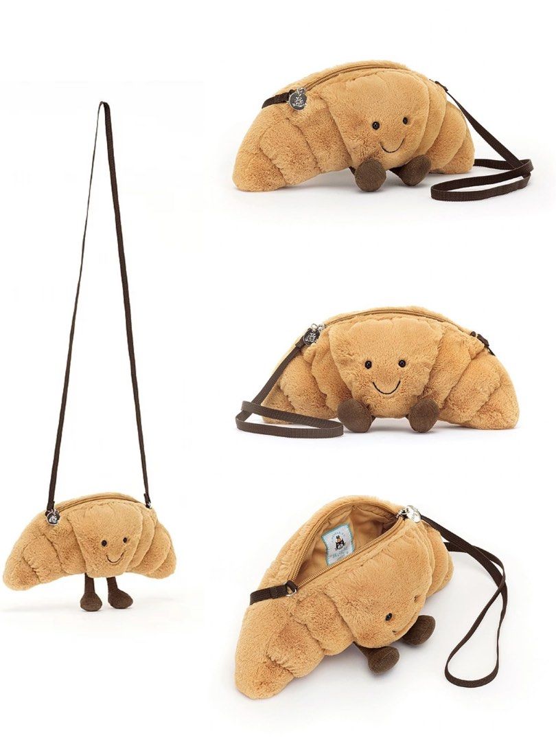 ぬいぐるみ Amuseable croissant bag charms Jellycat Amuseable Croissant Bag Charm ジェリーキャット