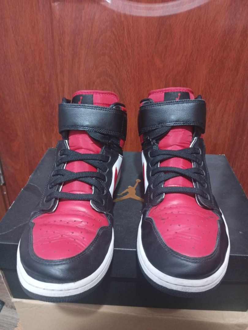 Jordan 1 Hi Flyease Fire Red for men (Category: Sneakers) located in Manila. Submitted by kickshoeph (Listing ID 1264810206, Image 2). Description: Original Pair (bought in jordan store bgc) Lightly Used Condition: 9.3/10 Size: 11 Shipping nationwide Phil MOP: GCASH PHP: 4500 +SF Meetup - around metro manila pasay, makati.