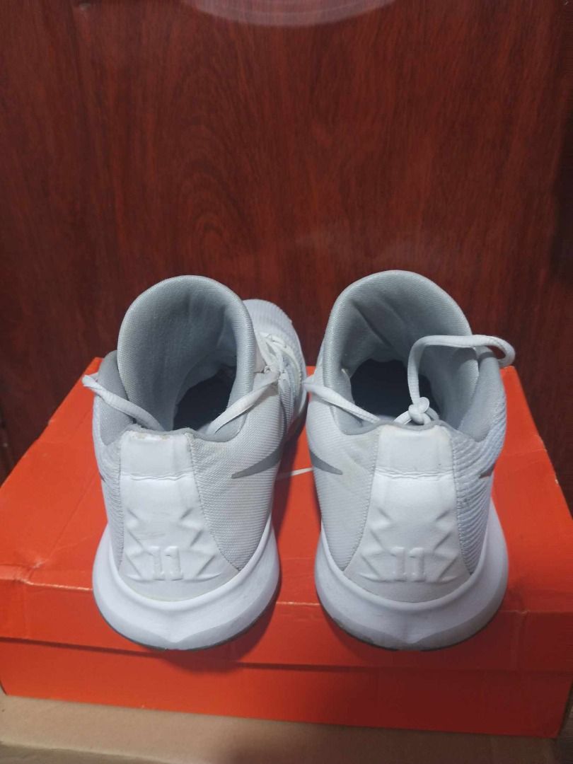 Kyrie White Flytrap Metallic Silver for men (Category: Sneakers) located in Manila. Submitted by kickshoeph (Listing ID 1264810613, Image 1). Description: Original Pair (bought in singapore nike store) Lightly Used Condition: 8.5/10 Size: 11 Shipping nationwide Phil MOP: GCASH PHP: 4500 +SF Meetup - around metro manila pasay, makati.