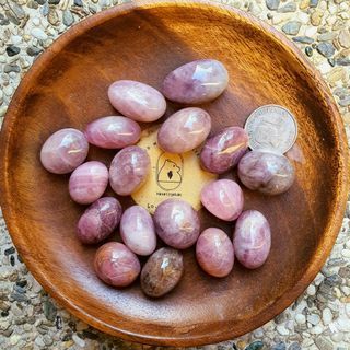 Lavender Moon Quartz / Purple Rose Quartz tumbled stones