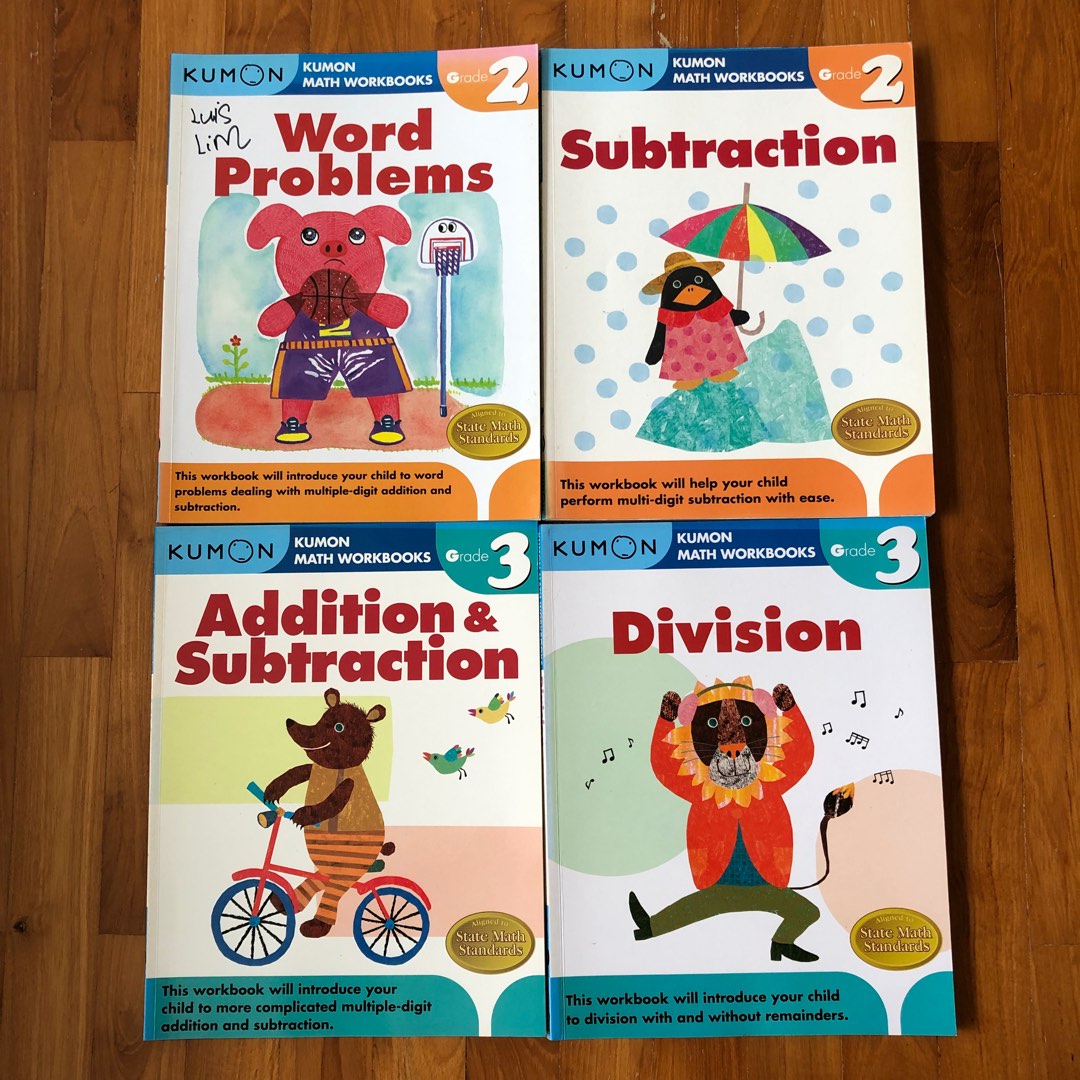 Lightly used / brand new Kumon Math workbooks assessment books activity ...