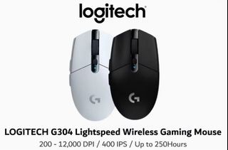 Logitech G304 Gaming Mouse-White