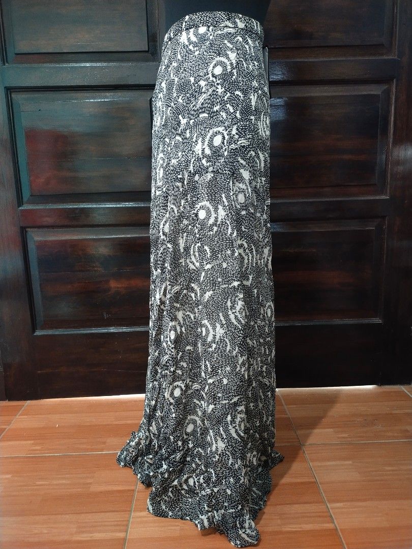 Long Skirt Rok Zara Maxi Fesyen Wanita Pakaian Wanita Gaun Rok di Carousell
