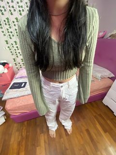 long sleeve crop top