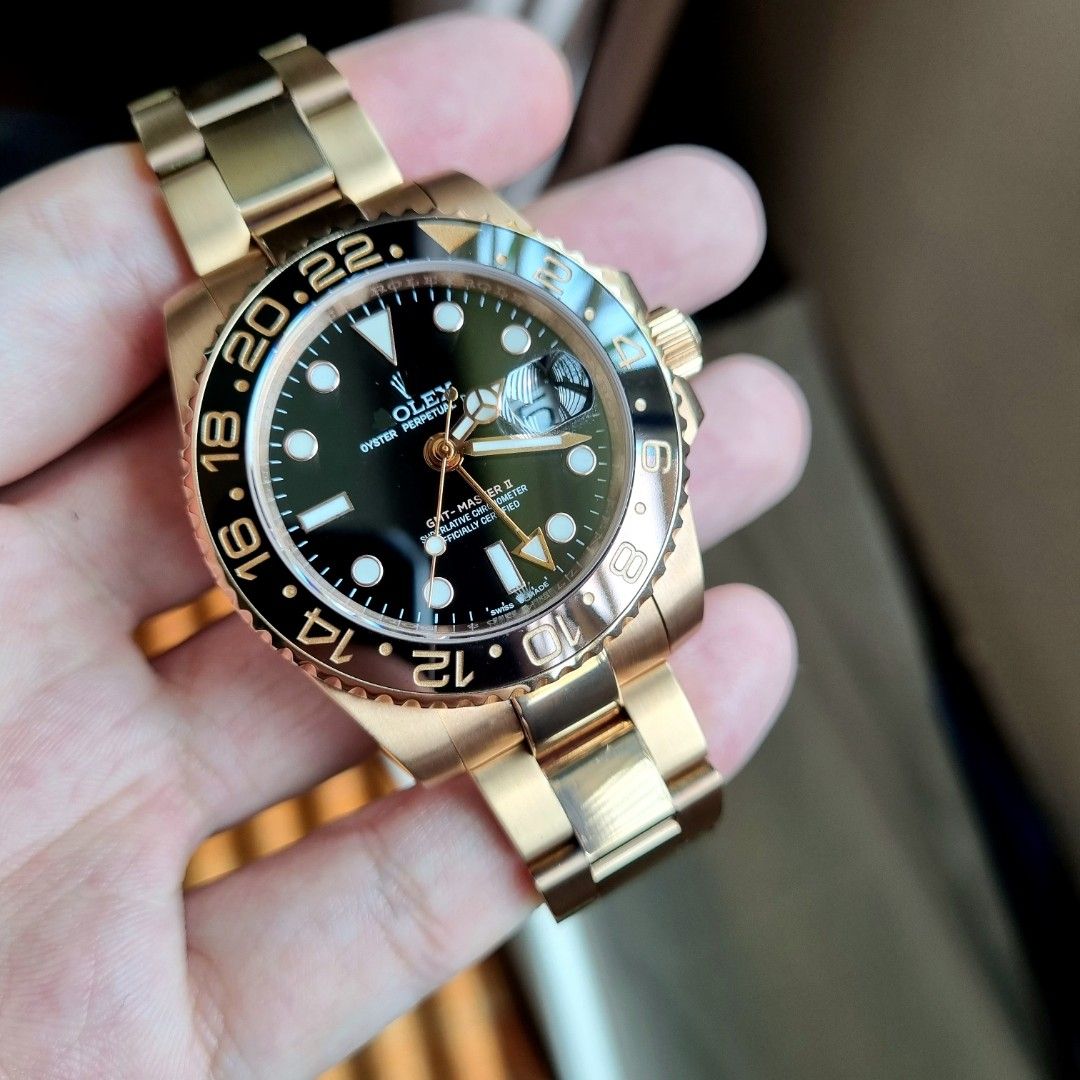 Rolex style sales watch bracelet