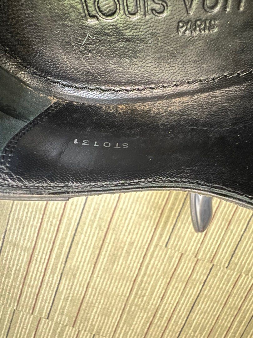 Louis Vuitton Black Patent Leather 'Lyrics' Brogue Sneakers Size