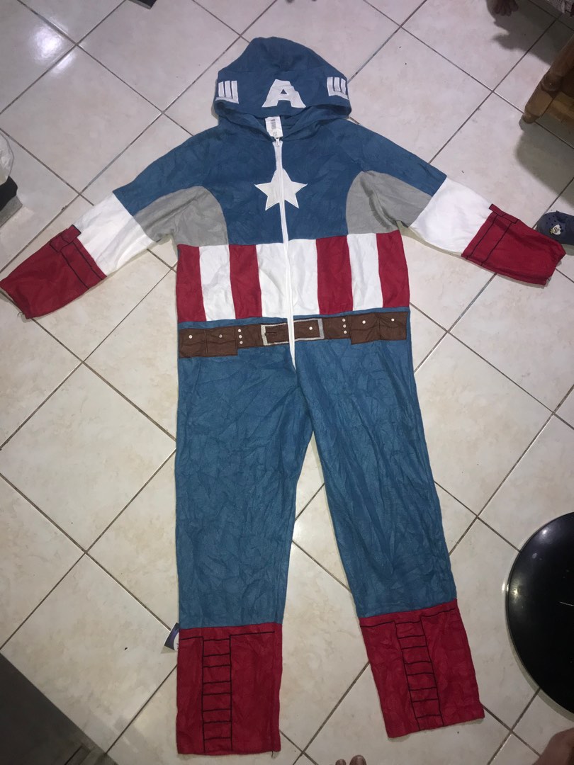Hooded Peignoir Captain America Captain America Pajamas Marvel