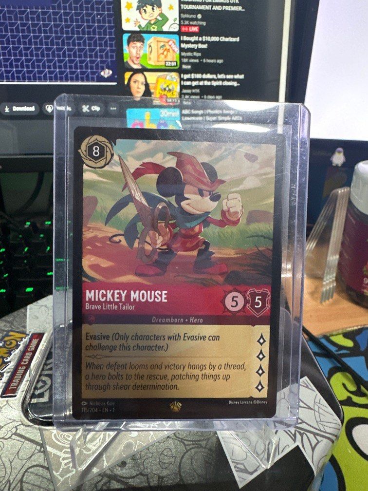 Mickey Mouse Brave Little Tailor Legendary - Disney Lorcana TCG, Hobbies &  Toys, Toys & Games on Carousell