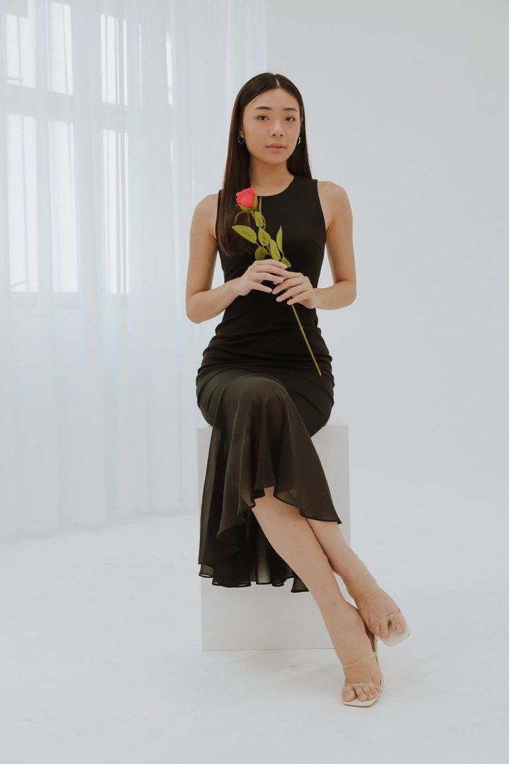 Chiffon mermaid dress new arrivals