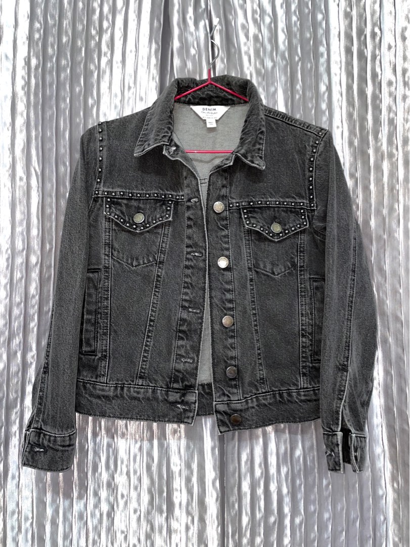 Black petite hotsell denim jacket