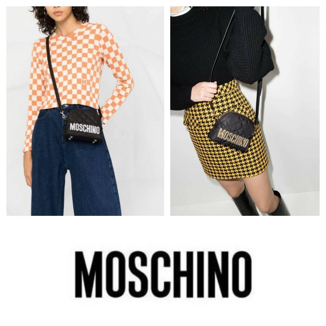 Quilted crossbody deals moschino