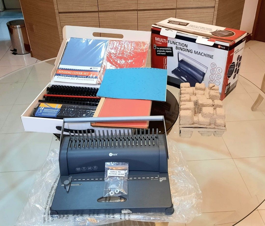 Multifunction binding machine and materials, Hobbies & Toys, Stationery & Craft, Other