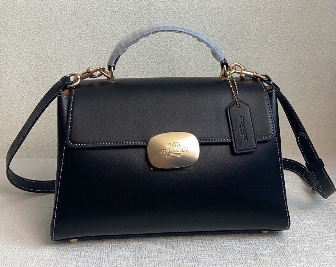 Coach black hotsell top handle bag