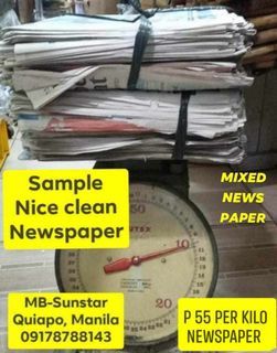 NEWSPAPER DYARYO CLEAN FILIPINO ENGLISH CHINESE OLD KILO FOR PAMBALOT CARPET MAT FLOOR FLOWER FRAGILE VEGETABLE FRUIT PAINT PANGLINIS FILLER SHRED SUPPLIES PACKING office school supply Balikbayan Box Bubble Wrap Cling Wrap Stretch Film