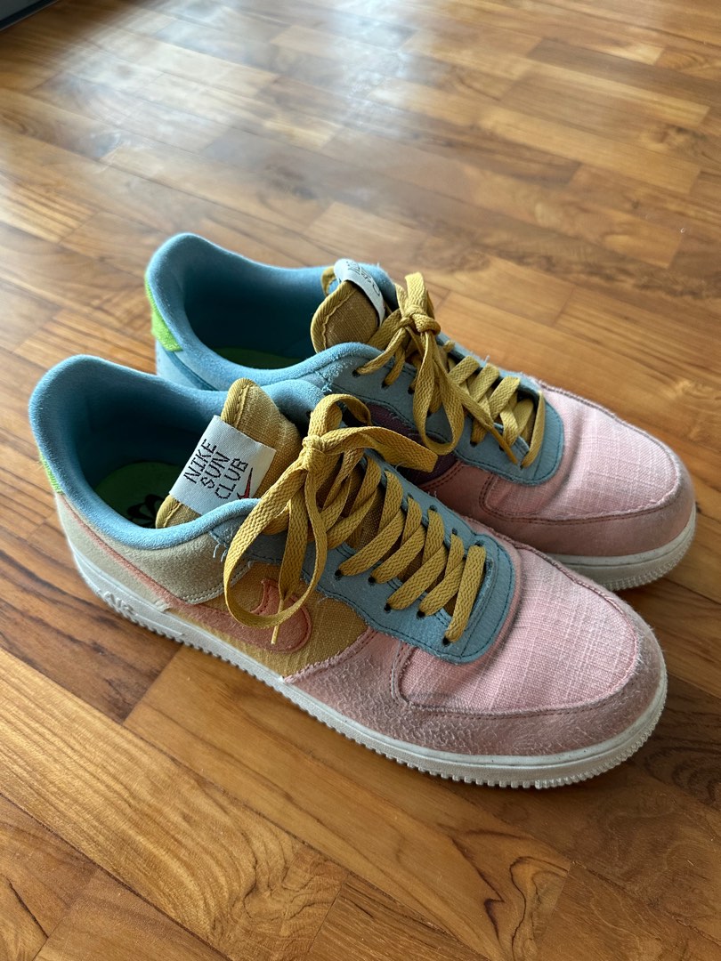 coloured nike airforce