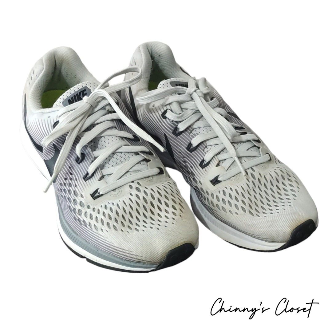 Women's air zoom pegasus 34 running 2025 shoe white/anthracite pure platinum