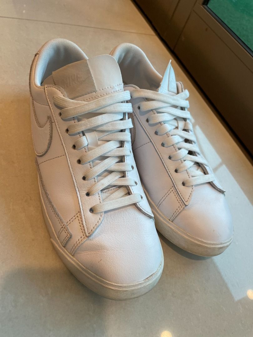 Nike w blazer top low le white