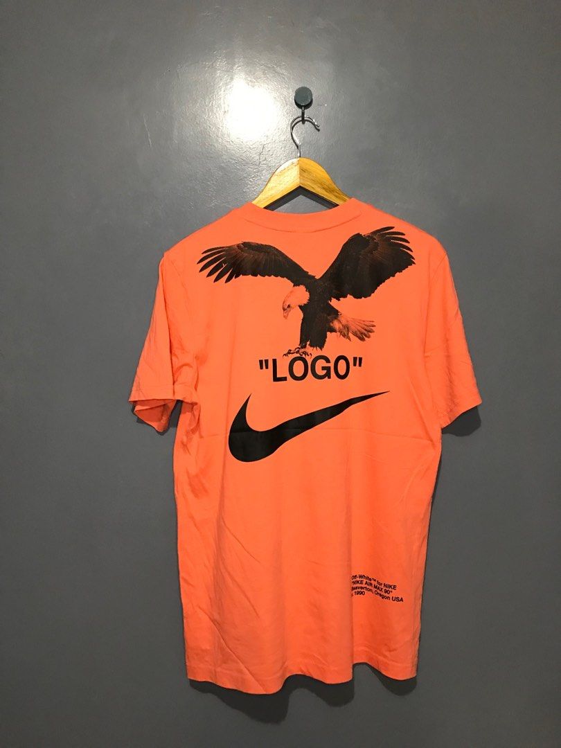 Nike off white tee orange clearance