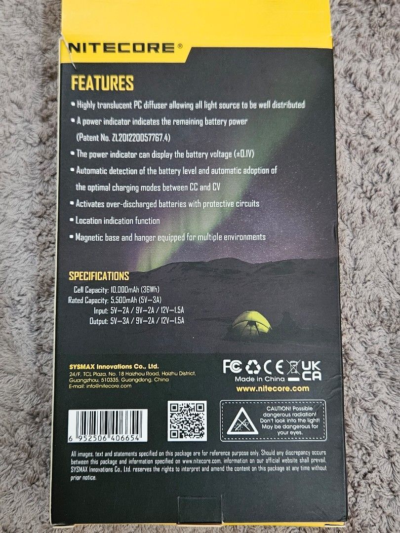 Nitecore LR60 Campbank Plus (Camping Lantern + Power Bank), Computers ...