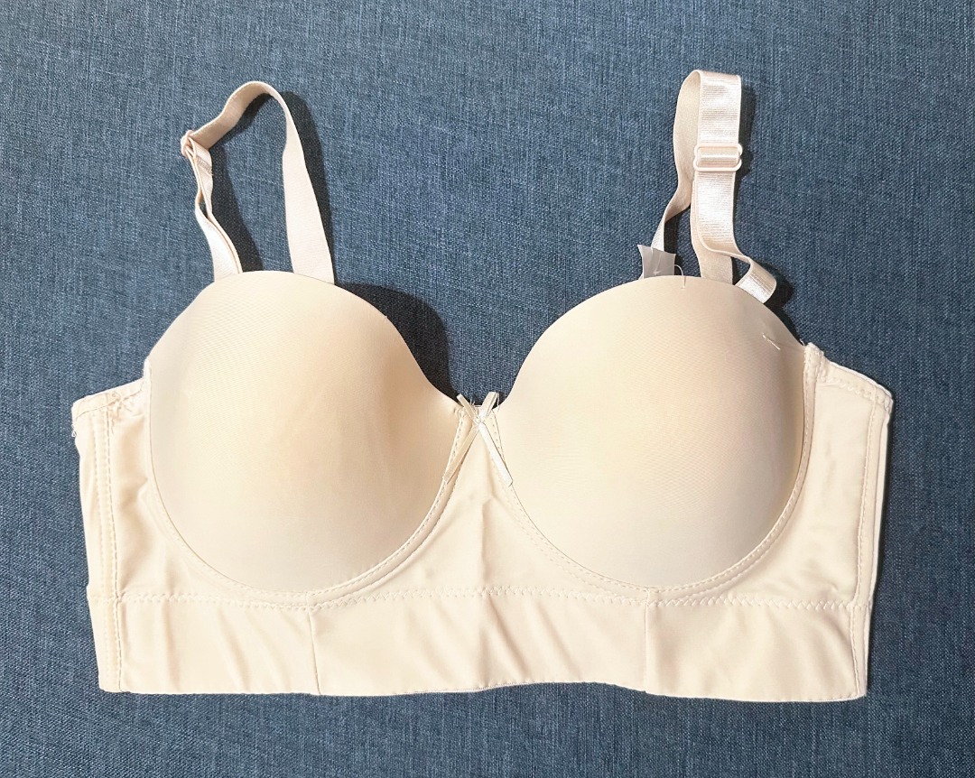 Nude bra with ribbon, Women's Fashion, Undergarments & Loungewear on ...