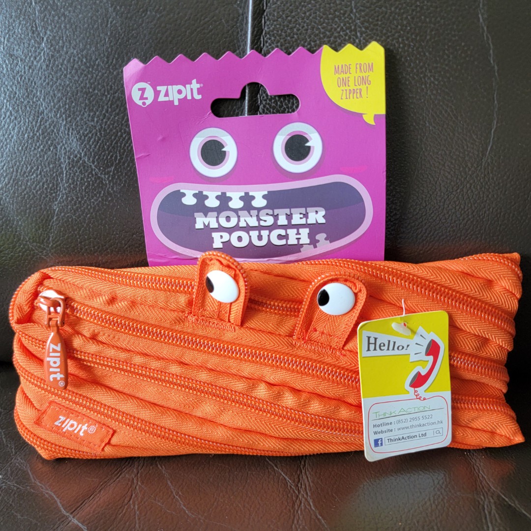 Zipit Monster Pencil Case - Orange