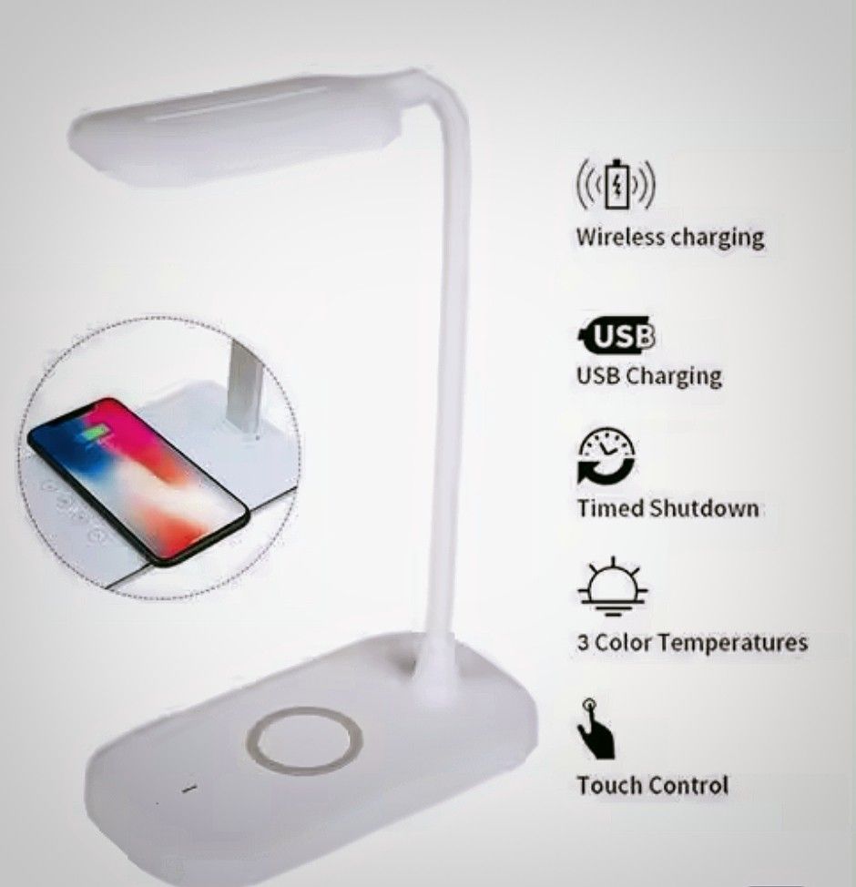 Wireless charging outlet table lamp huawei