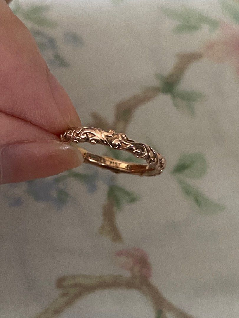 Pandora regal beauty top ring rose gold