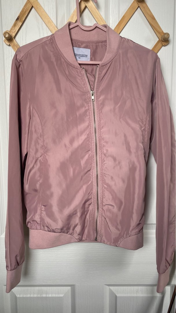 Pink bomber jacket from Used once only, realized its not my