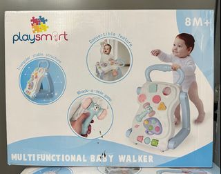 Playsmart multifunctional baby push walker-PINK