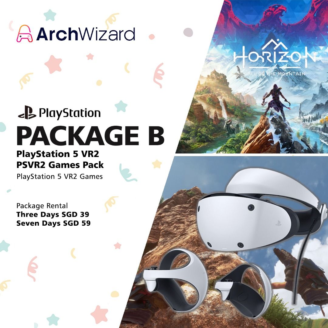 PlayStation 5 and VR2 Rental Package with Game and Online Multiplayer ...