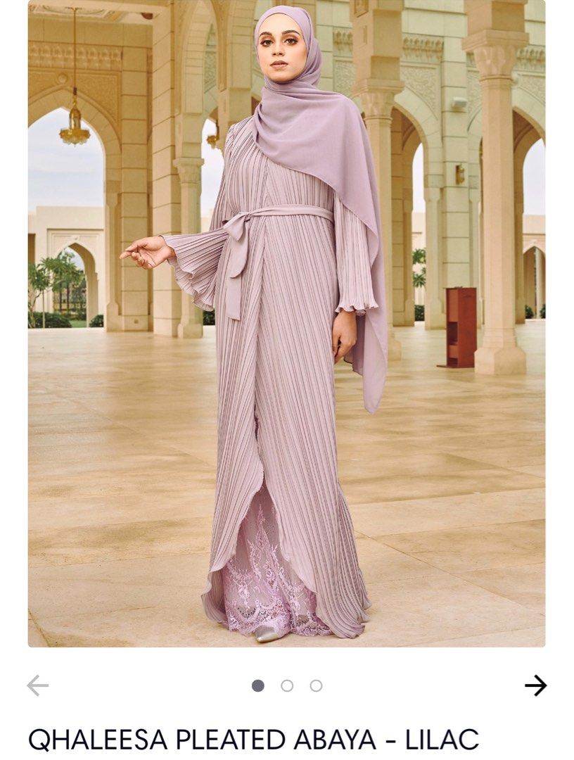 Pleated abaya dress discount