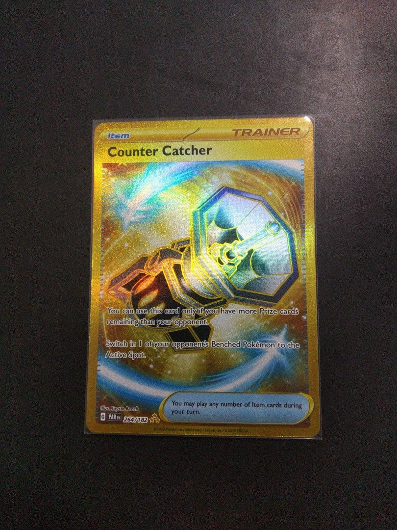 Pokemon TCG Counter Catcher Gold Secret Rare - SV04 Paradox Rift, Hobbies & Toys, Toys & Games on Carousell Pokemon TCG Counter Catcher Gold Secret Rare - SV04 Paradox Rift, Hobbies & Toys, Toys & Games on Carousell