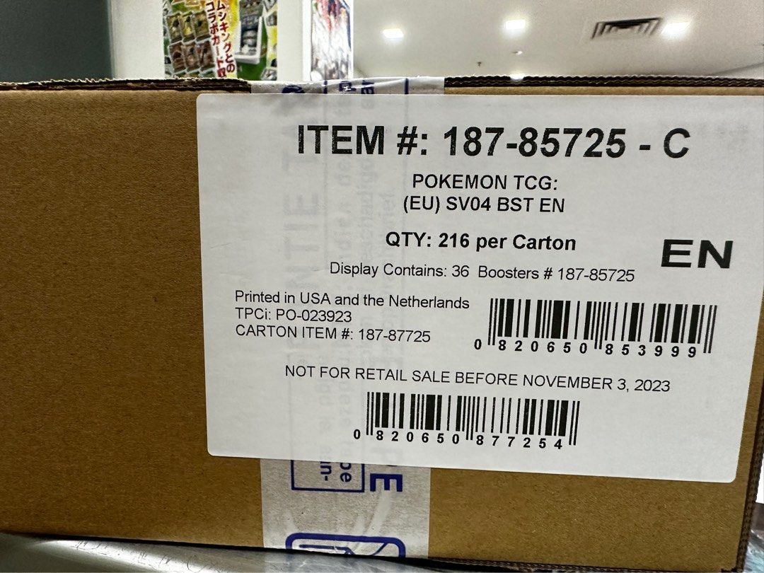 Pokemon TCG sv04 sv4 paradox rift booster carton, Hobbies & Toys, Toys & Games on Carousell Pokemon TCG sv04 sv4 paradox rift booster carton, Hobbies & Toys, Toys & Games on Carousell
