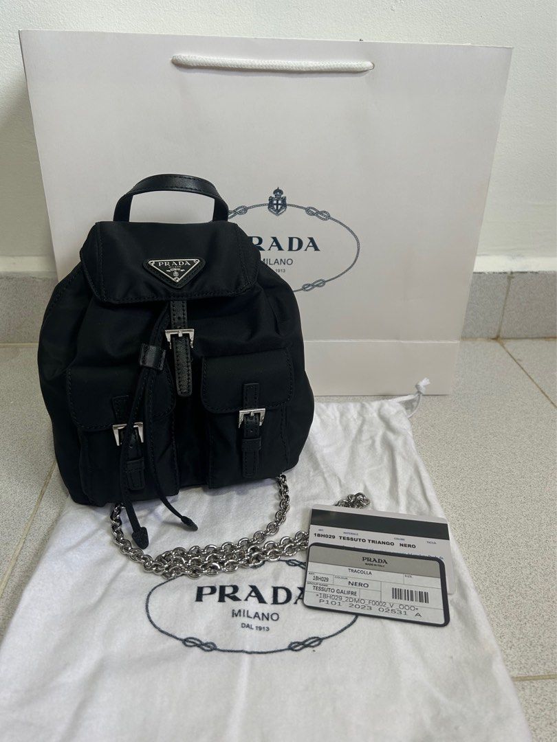 Prada mini backpack crossbody discount